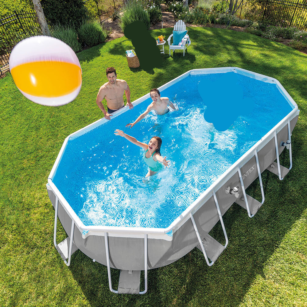 Piscine OVALE 610x305x122 Cm GAMME Prisme Frame 🥇