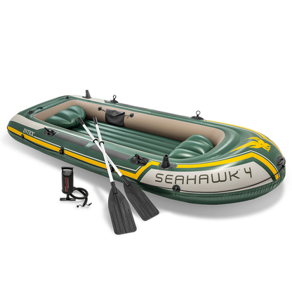 Intex Seahawk 4 Places Bateau Pneumatique | 3,51 x 1,45 x 0,48 m | pompe + 2 Rames