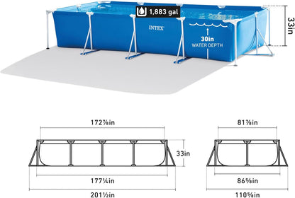Petite Piscine rectangulaire 220x150x60 cm 🏊🏿‍♂