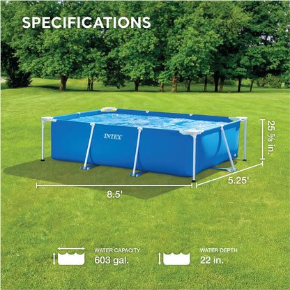 Petite Piscine rectangulaire 220x150x60 cm 🏊🏿‍♂
