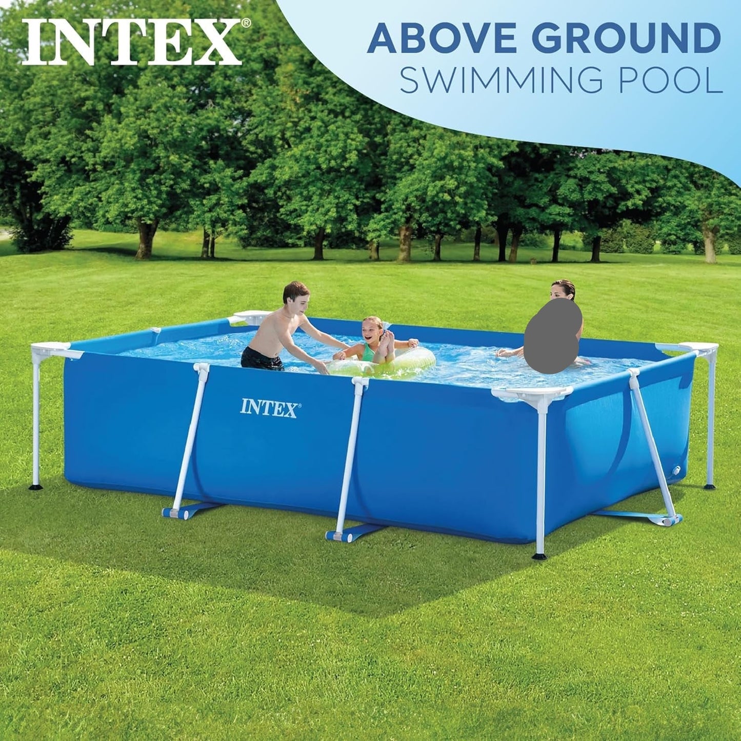 Piscine Métal Frame familiale Rectangulaire 300x200x75 cm 🥇