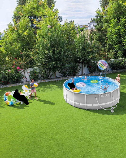 Piscine Ronde Ø 457 x 122 cm + TT les Accesoires GAMME Prisme Frame 🥇