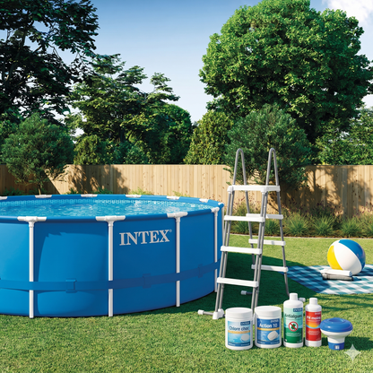 Piscine Ronde 457 x 122 cm Avec Moteur + Echelle 🥇