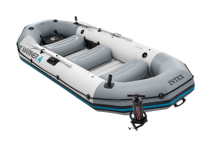 Intex Bateau Pneumatique Haute Gamme Mariner 4 places | pompe + 2 Rame + Sac