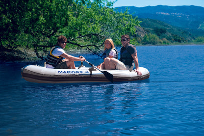 Intex Bateau Pneumatique Haute Gamme Mariner 3 places | pompe + 2 Rame + Sac