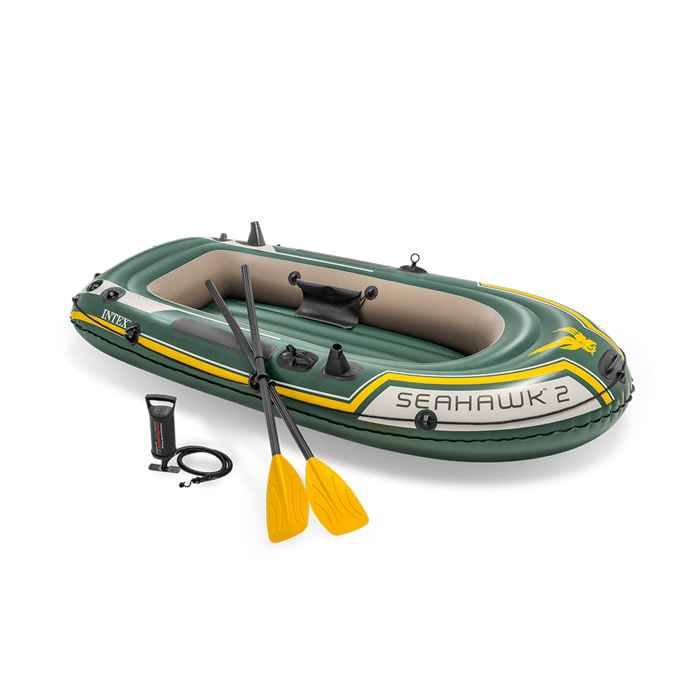 Intex Seahawk 2 Places Bateau Pneumatique | 2,36 x 1,14 x 0,41 m | pompe + 2 Rames