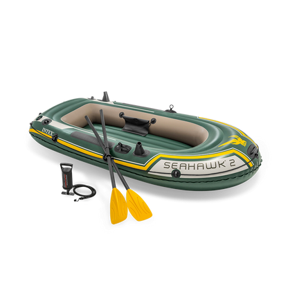 Intex Seahawk 2 Places Bateau Pneumatique | 2,36 x 1,14 x 0,41 m | pompe + 2 Rames